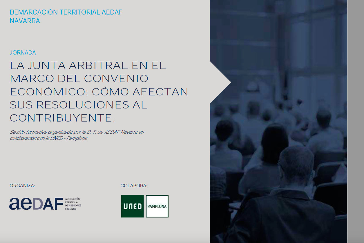 UNED Pamplona acoge hoy una jornada sobre la Junta Arbitral en el marco del convenio económico